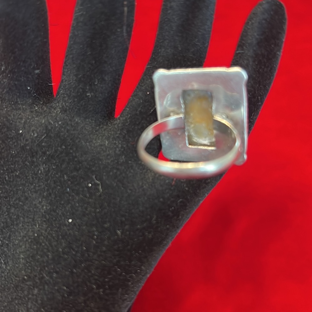 Silver Square Ring - image 2